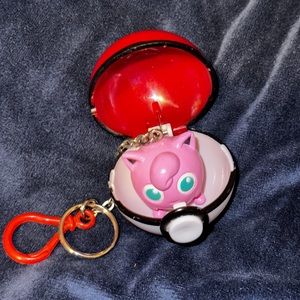 1999 Jigglypuff Pokeball Keychain